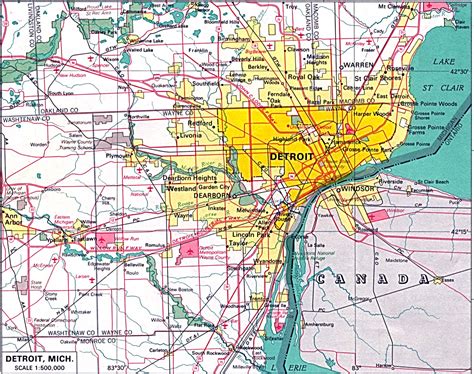 where is detroit on the map.